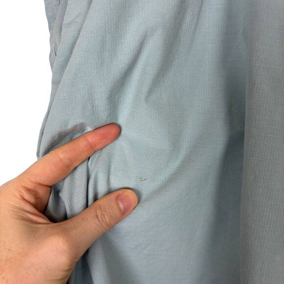 L.L. Bean Blue Bermuda Shorts Women's 1X Plus High Rise - Picture 5 of 7